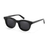 XFLSDHGD NOUVEAU 2025 Rond Vintage Cercles CRIT Acétate Lunettes de soleil Femmes Hommes Ombre Lunettes de soleil polarisées UV400