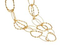 XFLSDHGD Nouveau 2026 Arrivée Unisexe en acier inoxydable Lien Double couche Collier d'or résistant à l'eau Réstateurs de mode Métal Constructions Accessoires Accessoires Crésivité Trendy Créative