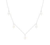 XFLSDHGD Nouveau 2026 Perles d'eau douce naturelles Formes ovales Collier de perles de style glyde 925 Bijoux en argent sterling cadeau pour femmes décoration luxe avec vos accessoires