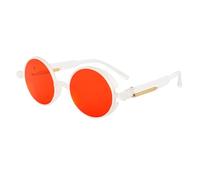 XFLSDHGD Nouvelles Lunettes de Soleil Steampunk Classiques Steampunk mascules et Femmes Lunettes de Soleil à Cadre Rond rétro
