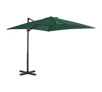 XFLSDHGD Pare-soleil de jardin parapluie en porte-à-faux avec parasols d'extérieur pour poteau de soleil en aluminium., vert, 250 x250 x 230 cm