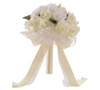XFLSDHGD Roses artificielles avec poignée satinée