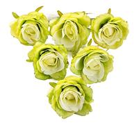 XFLSDHGD Roses artificielles Flower Scrapbook Arch Fleurs séchées Boîte de bonbons DIY Tête de soie Faux Noël pour le mariage Décoration de la maison