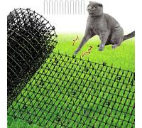 XFLYP Anti-Chat avec Pointes, 200 x 30cm Empêcher Les Animaux de S'approcher avec 8 Piquets en Métal, Tapis Répulsif avec Epine Grille Pic Tapis pour Jardin, Clôtures,Canapé-Protège Plantes