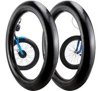 XFLYP Lot de 2 Chambres à Air, 20 x 4.0 AV32mm Valve Chambres à Air pour Vélo pour Route VTT Montagne Hybrid Vélo Bicyclette, Compatible avec 20x3.5/4.1 Mountain Bike Tuba, Résistant à l'usure
