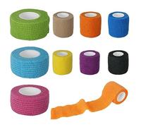 xflyxin Lot de 9 bandages auto-adhésifs pour pattes de chiens, pattes, plaies, chevaux, chats, oiseaux, animaux, pour animaux de compagnie, chiens, chevaux, entorses et gonflements (plusieurs