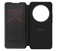 Étui pour Xiaomi 15 Ultra Clapet Porte-cartes avec Dragonne Noir