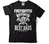 XFNPWYJUZ Firefighters Make The Best Dads Gift for Firefighter T-Shirts Gift for Father Mens