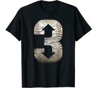 XFNPWYJUZ Limited Three Up and Down BaseballBaseball Lovers T-Shirt Black