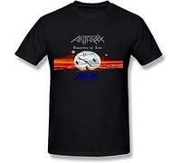 XFNPWYJUZ Men's Anthrax Persistence of Time T-Shirt