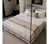 XFNWT Chemin de lit au Charme champêtre français, élégant jeté de lit pour Lits Simples, Doubles, Queen Size et King Size, Accessoire décoratif Intemporel et Protecteur Chambre Coucher,A-50 * 195cm