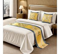 XFNWT Chemin de lit pour la Maison ou l'hôtel : ajoute Style et Protection, Sert d'écharpe décorative pour Le Pied du lit, de Couvre-lit en Tissu Doux et de jeté d'appoint Confortable.,G-50 * 260cm