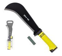 Xforst Outil de jardin X-M18 avec manche antidérapant en fibre de verre - livré avec pierre d’affûtage et housse de transport