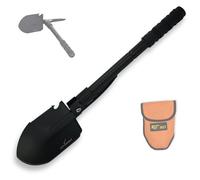 Xforst Set : Pelle Pliante K2 Multifonction (Pelle et Pioche) avec Étui - Idéale pour Camping, Survie, Jardinage et Outdoor