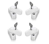 XFORT: Lot de 4 Bloqueurs de Portes et Fenêtres en PVC - Serrures de Sécurité pour Portes-Fenêtres à Double Vitrage