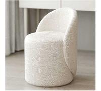 XFParts Chaise de Salle à Manger en Velours en Peluche Chaise de vanité de Maquillage élégante pour Salon et Chambre à Coucher Tabouret de siège rembourré avec Dossier de Dossier Confortable pour la