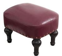 XFParts Cuir rembourré en Cuir Pott-tastomoman pour Le Salon Tabouret de Repos en Bois en Bois pour canapé Bleu Couleur de Pied Confortable powerfully