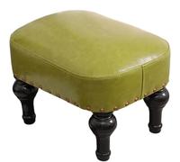 XFParts Cuir rembourré Petit Tabouret en Bois Ottoman Tabouret de Repos en Bois pour Salon powerfully