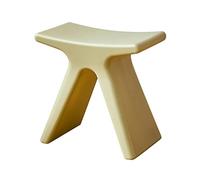 XFParts Tabouret de douche moderne en plastique imperméable antidérapant pour salle de bain, salon, chambre à coucher, cuisine, confortable et robuste, 43,5 × 24 × 41,5 cm (vert)