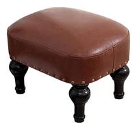 XFParts Tabouret de Repos en Cuir rembourré en Bois Ottoman pour Le Salon powerfully