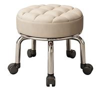 XFParts Tabouret de Selle Tabouret Petit Tabouret Rouleau Tabouret avec Le siège rembourré pour Assemblage de Meubles, roulement Facile, Tabouret à Faible Roule powerfully