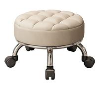 XFParts Tabouret de Selle Tabouret Petit Tabouret Rouleau Tabouret avec Le siège rembourré pour Assemblage de Meubles, roulement Facile, Tabouret à Faible Roule powerfully