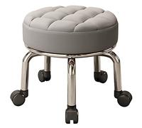 XFParts Tabouret de Selle Tabouret Petit Tabouret Rouleau Tabouret avec Le siège rembourré pour Assemblage de Meubles, roulement Facile, Tabouret à Faible Roule powerfully