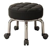 XFParts Tabouret de Selle Tabouret Petit Tabouret Rouleau Tabouret avec Le siège rembourré pour Assemblage de Meubles, roulement Facile, Tabouret à Faible Roule powerfully