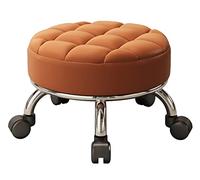 XFParts Tabouret de Selle Tabouret Petit Tabouret Rouleau Tabouret avec Le siège rembourré pour Assemblage de Meubles, roulement Facile, Tabouret à Faible Roule powerfully