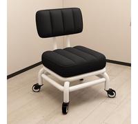 XFParts Tabouret Roulant avec Dossier de Support PU siège en Cuir 360 ° powerfully