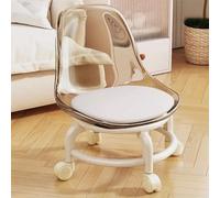 XFParts Tabouret Roulant avec Roues rotatives à 360 degrés siège en Plastique Acrylique pour Home Jardin Bureau Atelier de Garage Fitness Profil Bas et Entreprise Confortable powerfully