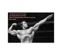 XFPOBH Arnold Schwarzenegger Poster de motivation sur toile pour chambre à coucher, salon, 40 x 60 cm, style sans cadre