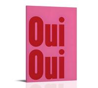 XFPOBH Oui Oui Poster Peinture sur Toile Art Mural Image Décoration Maison Impression Pour Chambre Salon 30 x 45 cm Style Cadre