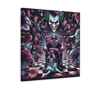 XFPOBH Poster du film Joker classique sur toile - Art mural pour décoration d'intérieur - Pour chambre à coucher, salon - 30 x 30 cm - Style cadre