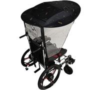 XFQZJG Auvent de Parasol électrique Universel pour Fauteuil Roulant, Porte-Parapluie d'extérieur réglable, Pare-Soleil, Couverture de Pluie pour la Plupart des fauteuils roulants