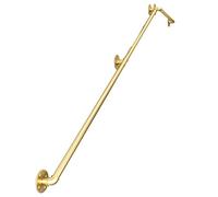 XFSHKJS Moderne en Fer forgé Main Courante, Ronde, intérieur extérieur, Escalier Rampe d'escalier, avec Crochets, Or (Size : 6ft/180cm)