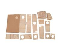XFSLDOPRW Maison à échelle en Bois pour Hamster, Plate-Forme pour Hamster avec échelle de Rampe et cachette, Petite Maison de Jeu pour Lapin Chinchilla, matériau en rondins naturels avec
