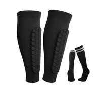 XFSRG 1 Pairs Protege Tibia Foot 1 Pairs Chaussette Antidérapante Foot Convient aux Genouillères pour Les Sports Plein Air Protège Tibias de Football(L)