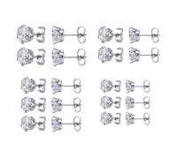 XFSRG 10 Paires Clous D'oreilles Zirconia Ronds Boucles D'oreilles Cartilage Piercing Helix Piercing Tragus Lot pour Femme Homme