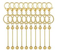 XFSRG 10 Porte-clés Perles Vierges Créatifs Et Mignons pour Porte-monnaie Perles Porte-clés pour Femmes Et Hommes