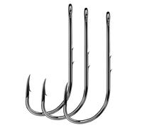 XFSRG 100 Pièces Hamecon Peche Acier à Haute en Carbone Hameçons à Poisson Chat Portables pour Poissons d'eau Douce et Salée(#1)