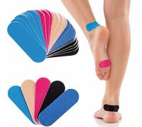 XFSRG 100 Pièces Pansement Ampoules 5 Couleurs Kinesio Tape Anti-Friction Prédécoupé Pansement Ampoule Pied Tape Kinesiologie pour Des Ampoule au Pied Orteil Talon et Doigts