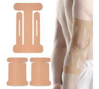 XFSRG 12 Pièces Tape Kinesiologie Coudes Prédécoupées Physiques Bande Élastiques et Imperméables Kinésiologies pour le Sport(Beige)