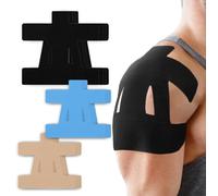XFSRG 12 Pièces Tape Kinesiologie Épaules Prédécoupées Physio Tape Élastiques et Imperméables Bande de Kinésiologies pour le Sport(Multicolore)