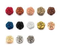 XFSRG 13 Paires dAimants Puissants pour Hijab en 13 Couleurs Différentes Alternative Pratique aux Épingles pour Écharpes Hijab Chemises Robes et Tous Types de Vêtements sans Épingles (Camélia)