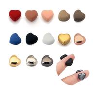 XFSRG 13 Paires dAimants Puissants pour Hijab en 13 Couleurs Différentes Alternative Pratique aux Épingles pour Écharpes Hijab Chemises Robes et Tous Types de Vêtements sans Épingles (Cœur)