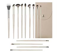 XFSRG 13 Pièces Set Pinceaux Maquillage Ensemble Professionnel avec Pinceau Fond de Teint Anticernes et Yeux Pochette en Cuir PU Incluse Idéal pour Débutants et Professionnels