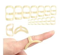 XFSRG 14 Pièces Attelle de Doigt Ovale Attelle de Redresseur Doigt à Gâchette Confortable Offre Soutien et Protection Contre l'arthrite Gâchettes (1~14)