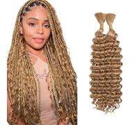 XFSRG 2 Packs Curly Wave Crochet Hair Wave Crochet Braids Extension Cheveux Naturel 16-24 Inch Meches pour Tresses Africaine Bohemian Bouclés Synthétiques (27#)