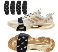 XFSRG 2 Paires Crampons Chaussures Antidérapant Crampons pour Chaussures Crampon à Neige pour la Randonnée la Marche la Marche et l'hiver